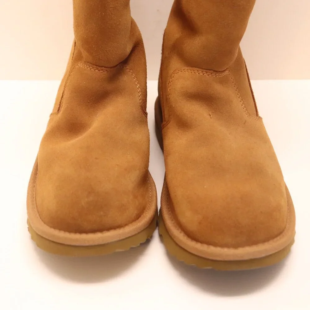 UGG‎ Boots Women's Chestnut S/N 1103742 Size US 4nFur Lined Zipper on Back